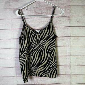 J. Crew Zebra Print Camisole Top Size 8
